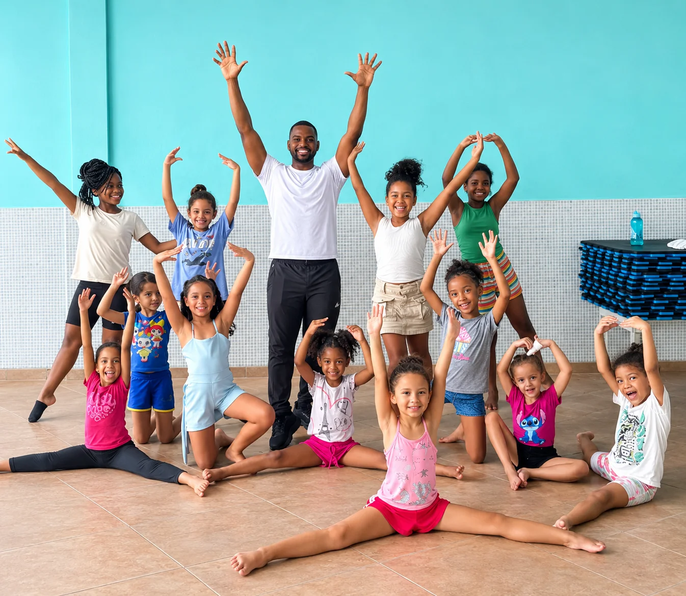 Imagem ilustrativa de educação e convivência na infância, sem identificação de meninas atendidas